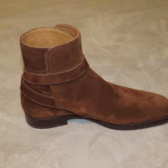 Ralph Lauren Purple Label Macon II Brown Snuff Suede Jodhpur Boot 7D NWB $1250 - Picture 5 of 14
